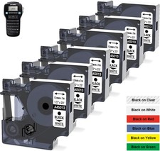 Schriftband f&uuml;r Dymo D1 45013 S0720530 12mm 9mm 6mm LabelManager 160 280 420P