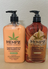2 Hempz Pumpkin Spice Vanilla Chai  Sugared Grapefruit  White Raspberry Tea