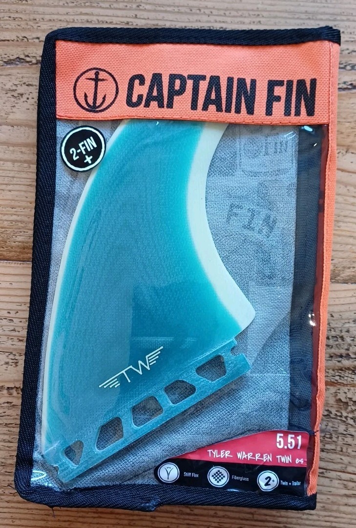 Captain Fin Co. Tyler Warren Twin + Trailer Futures Fins Xl 2+1
