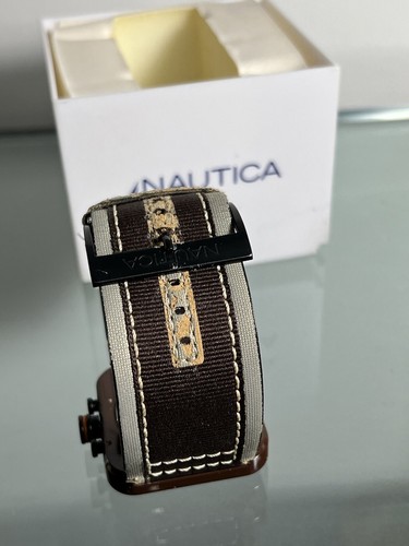 Nautica Chronograph Men's A21503 Waterproof Rate 10 Atm 50 MM Speedometer - Picture 4 of 8