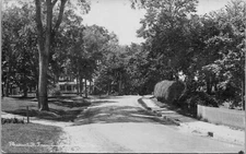 Frammingham Massachusetts MA Pleasant Street Houses 1916 RPPC Photo Postcard