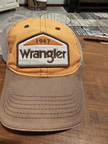 Wrangler Patch Snapback Trucker Hat Cap #
