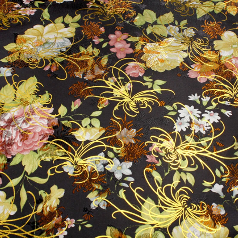 Ancient Costume Chinese Baby Clothes Kimono Fabrics Cloth COS Dress Satin Fabric - image 4 of 4