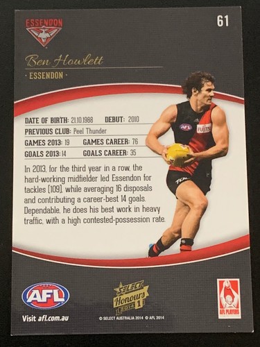 SELECT 2014 AFL HONOURS 1 COMMON CARDS - PICK YOUR CARD - Picture 115 of 311