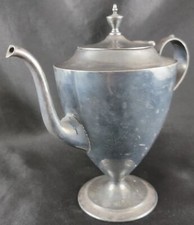 Silverplated Teapot Unbranded Approx 8.5" Small Dent Top Edge Vintage