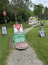 CONOCO SUPER MOTOR OIL Gas Station Original Advertising Car Truck Porcelain sign