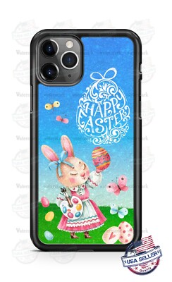 Happy Easter Bunny Rabbit Phone Case Cover For iPhone12 Samsung Google LG