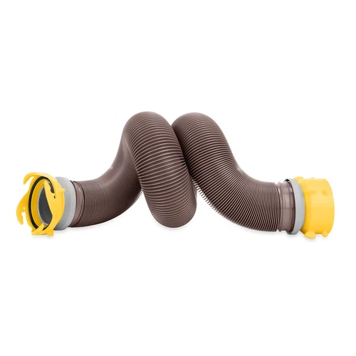 Camco 360 10-Foot RV Sewer Hose Kit - Hose Compresses - Vinyl