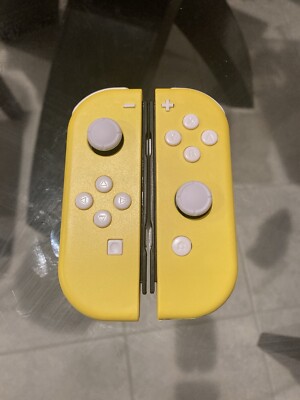 Yellow/white Nintendo Switch Custom Joy-Con L&R