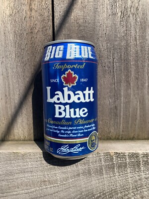 Vintage Beer Can Labatt's Blue Big Blue One Pint Can Top Opened | eBay