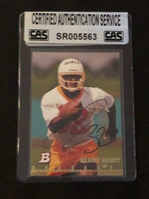 Eric Rhett Signature ERRICT RHETT 1994 STADIUM CLUB SIGNED AUTOGRAPHED CARD #64 BUCS CAS ...