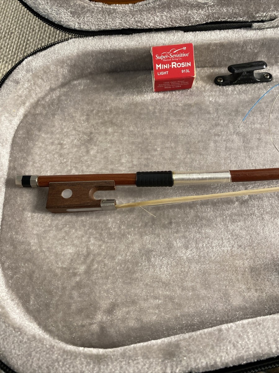 Mendini by Cecilio MV300 1/8 Violin Bow and Case for sale