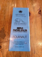 MOSHEKO AQUANAUT MENS FACIAL BALM 4 FL OZ. SEALED NEW. SW3