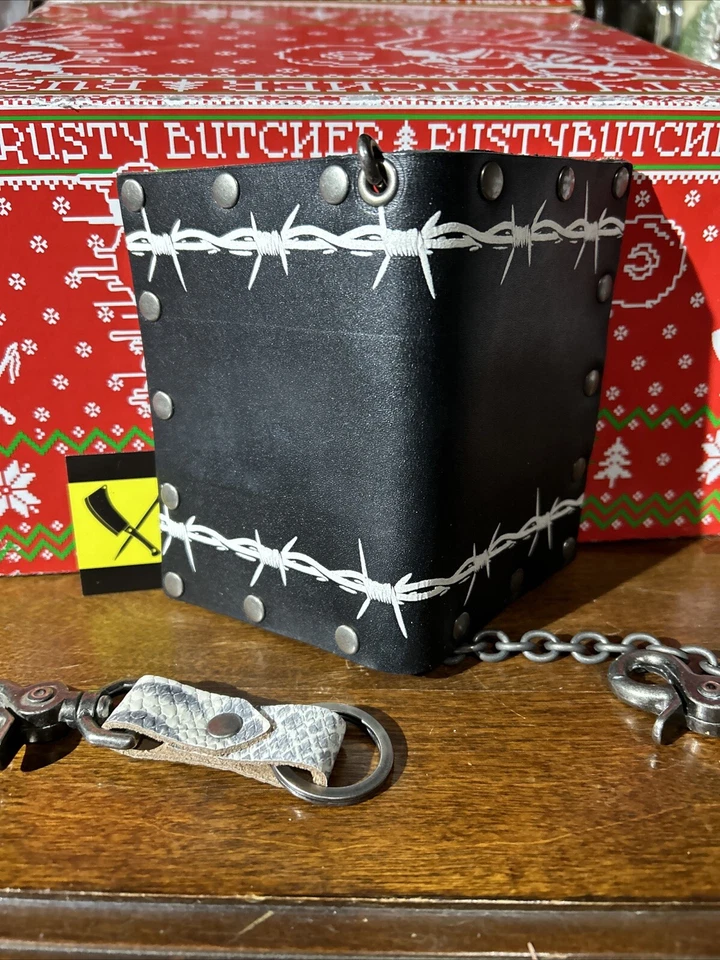 Rusty Butcher Beer Money 1 de 1 juego de billetera y cadena Hecho en EE. UU. Foto 3 de 4