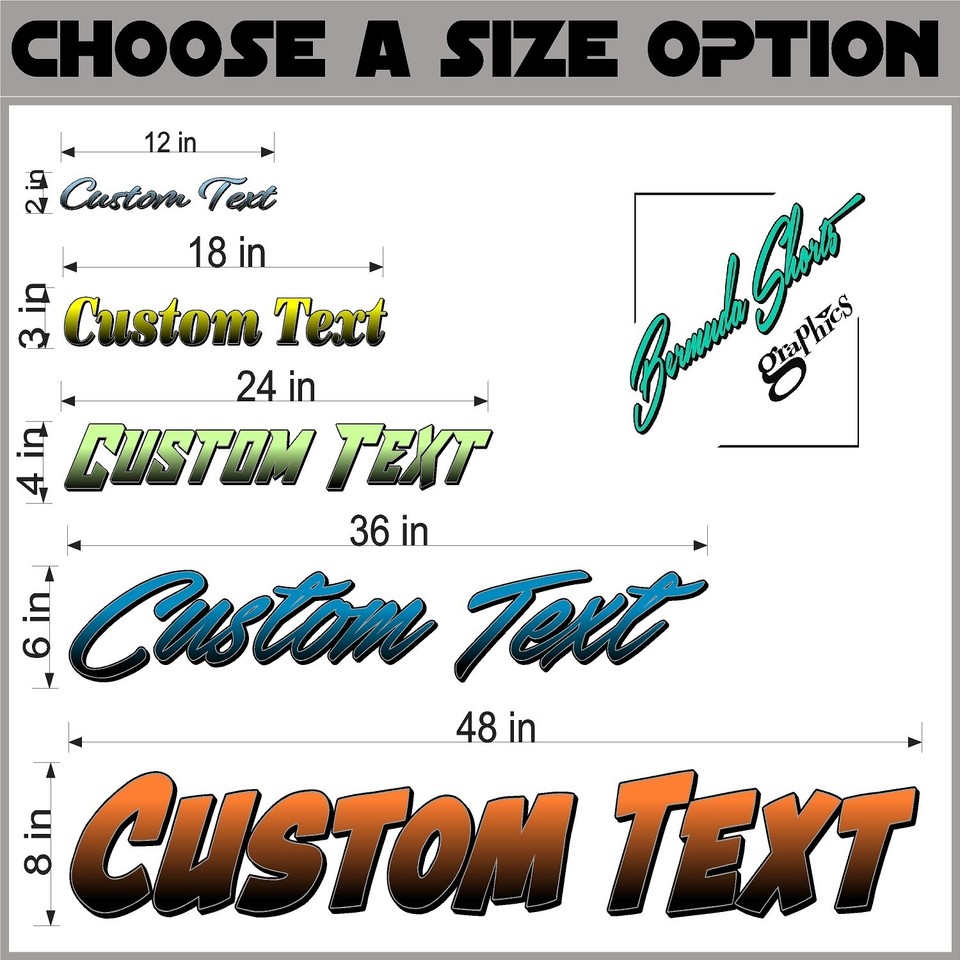 Custom Windshield Decal, Personalized Premium Automotive Vinyl text ...