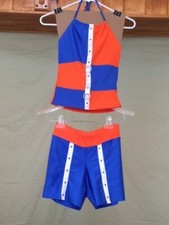 Orange Blue Adult Jazz/Hip Hop Dance Costume