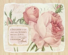 Catholic print picture- A DAUGHTER IS  -   8" x 10" ready to be framed