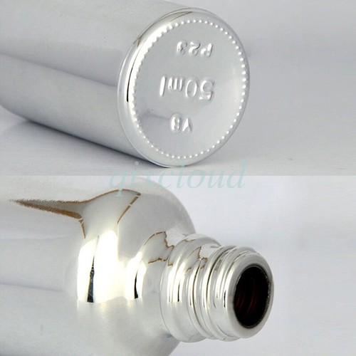 Chrome Silver Empty Glass Oil Roll on Bottle Rollerball 5ml 10ml 30ml 50ml 100ml - Picture 7 of 14