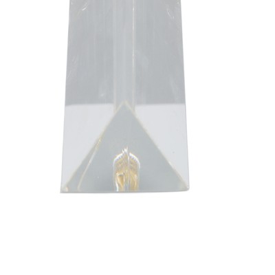 Crystal Prism Colorful Triangular Crystal Suncatcher With Bottom 1/4 Thread New