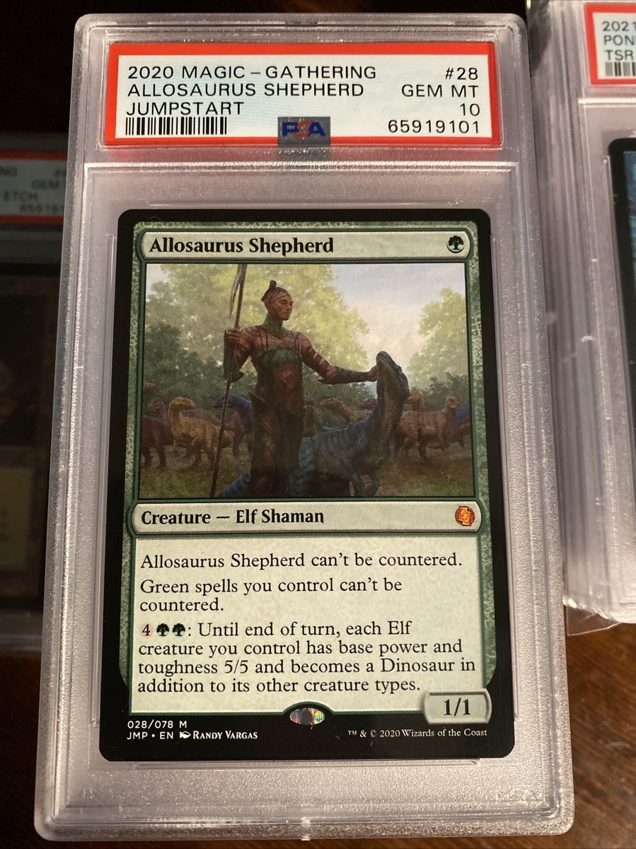 PSA 10 Pop 2 Gem Mint MTG Allosaurus Shepherd Jumpstart 028