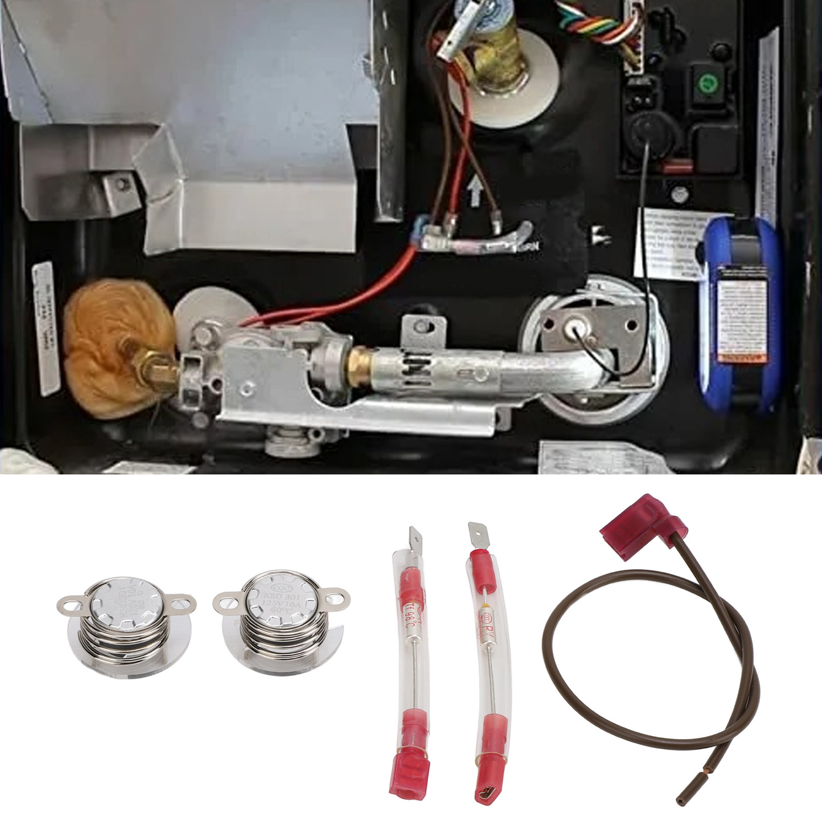 RV Water Heater Thermal Cutoff with ECO Thermostat Kit for Atwood Water