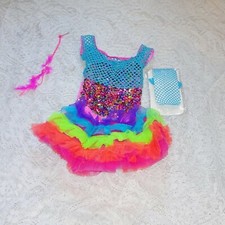  Dance Costume - Girls Medium Child - NEW- Jazz Costumes - Multi Colored