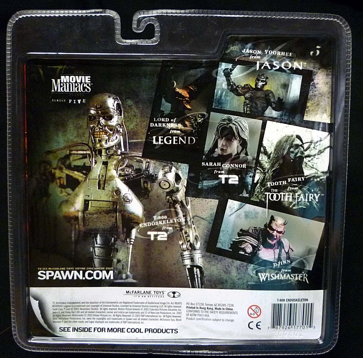 SF・ファンタジー・ホラー McFARLANE TOYS MOVIE MANIACS T-800 T-800 Terminator Figure New 2001 Movie Maniacs Series 4