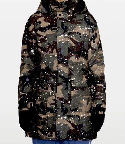Armada Women’s Med Lunara Insulated Long Ski Snowboard Jacket Splattered Camo