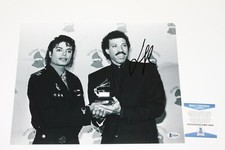 LIONEL RICHIE SIGNED & THE COMMODORES 11x14 PHOTO BECKETT COA MICHAEL JACKSON