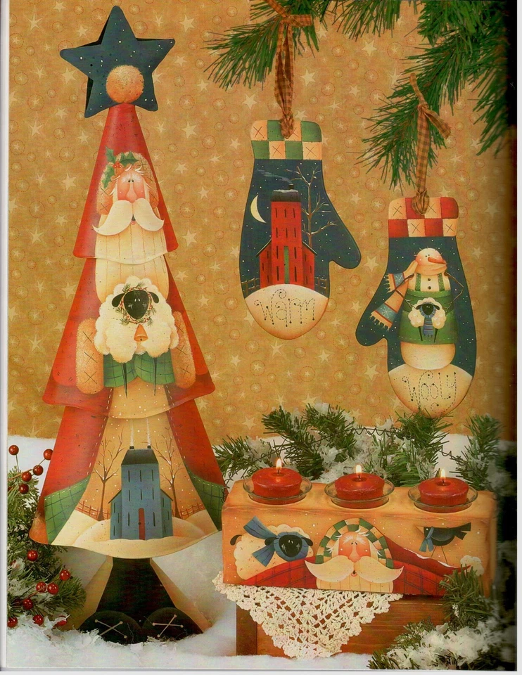 Plum Purdy Warm 'N Wooly Friends Renee Mullins Decorative Painting Pattern Book - Image 4 of 4