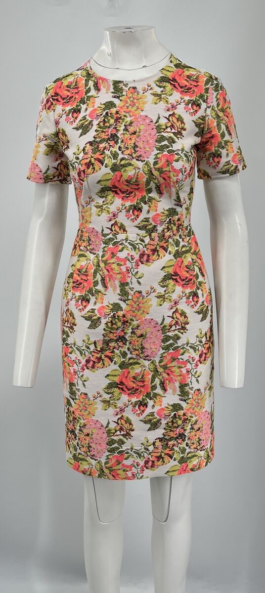 【送料&関税込】Stella McCartney Flower Printed Short-sleeve Stella McCartney Ridley Neon Floral Print Jacquard Short