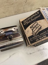 Vintage BERGHMAN SKATE SHARPENER Pat'd 1920, Hand Held