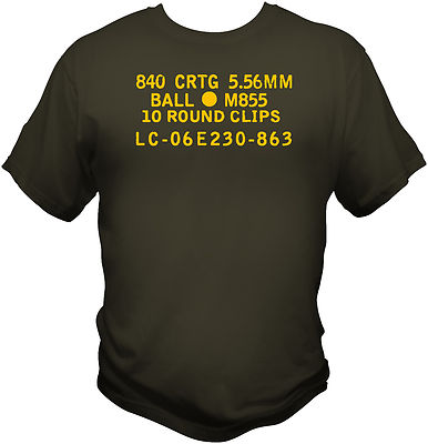5.56 Ammo Can T shirt  M4 AR15 M16  -13