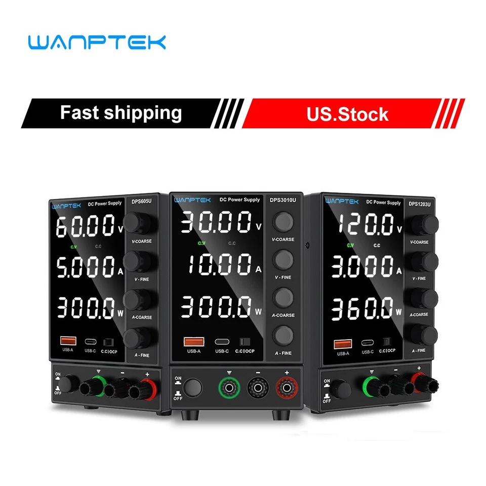 Regelbar Labornetzgerät 0-30V/60V/120V 0-5/10A DC Netzteil Variables Hochpräzise - Bild 3 von 4
