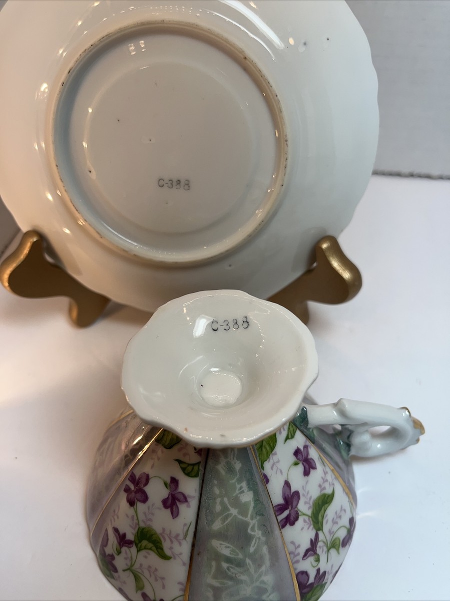 Aynsley England Bone China Teacup & Saucer Vintage Silver Aynsley England Bone China Teacup & Saucer Vintage Silver