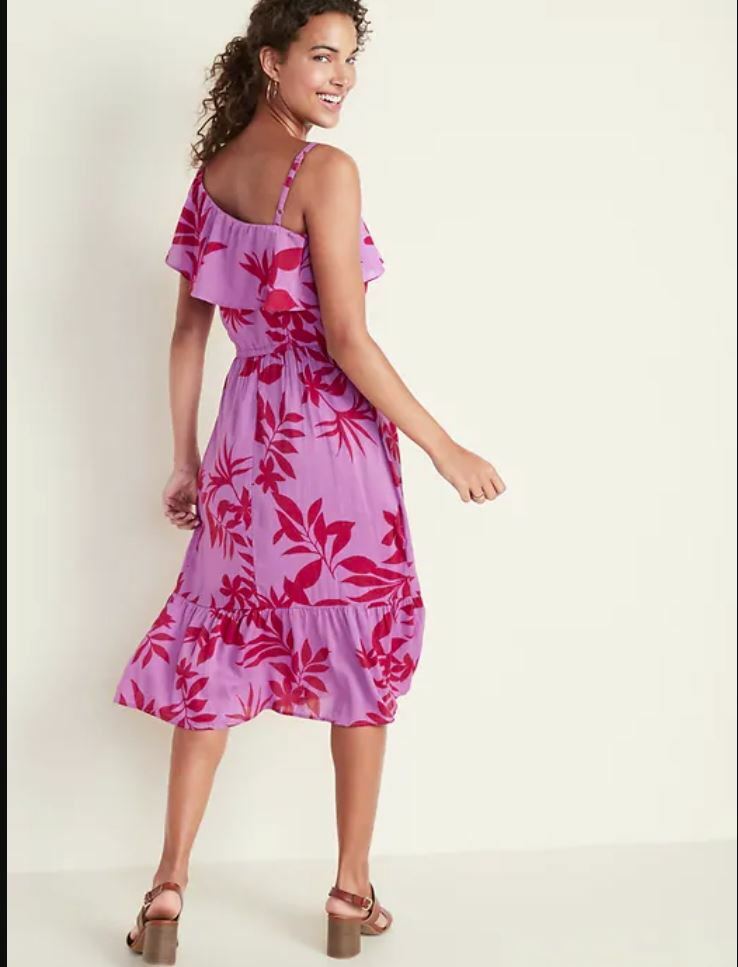 waist defined midi dress