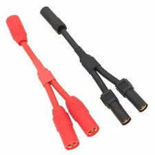 Parallel Wire AS150 XT150 1 Male to 2 Female Y cable 12AWG 5CM+5CM Adapter