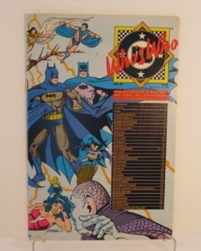 LOT OF 2 DC Universe WHO'S WHO 1985-86 Volume 2 & 11 Comic Book Directory - Picture 1 of 6