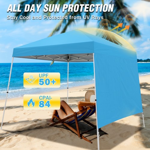 EAGLE PEAK 10x10 Portable Slant Leg Instant Canopy Tent with Sidewall - Picture 34 of 60