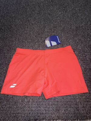 Babolat Tennis Core Shorty Fluo Red 16 (XL) activewear NEW RP£14.99
