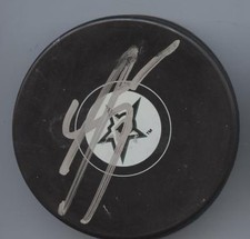 JASON DICKINSON SIGNED DALLAS STARS HOCKEY PUCK w/ COA