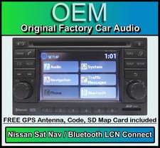 Nissan Qashqai Sat Nav LCN Connect Navigation CD Radio, V12 SD Card 2022-23 MAPS