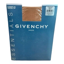 2006 Givenchy Sheer Essentials Control Top Pantyhose Bronze Size C 20 Denier 