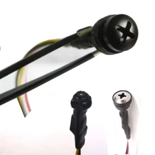 With Power HD 1200TVL color mini Screw Pinhole micro Audio Video smallest camera