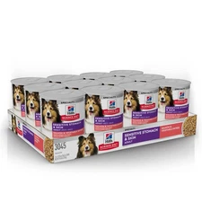 Hill's Science Diet Sensitive Stomach&Skin Adult Wet Dog Food,Salmon,12.8oz,24ct