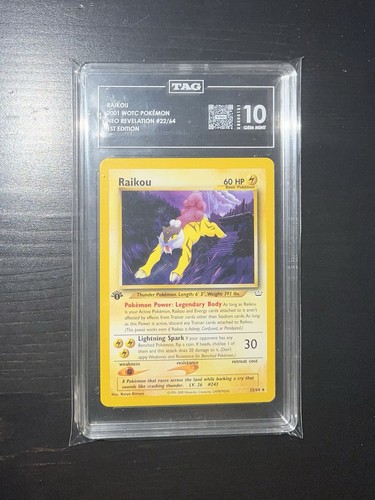Raikou (1st Edition) graded TAG 10 for sale on eBay