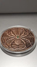 5 oz SPIDER GLOW in the Dark Copper .999 Round New in Capsule Mintage 5000