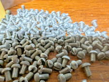 AST. 100 PC "CADMIUM" PLATE BOLTS A.C. GILBERT ERECTOR SET ORIGINAL