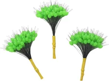 Super Big Fishing Stops 300 Pieces Soft Silicone Bobber green 