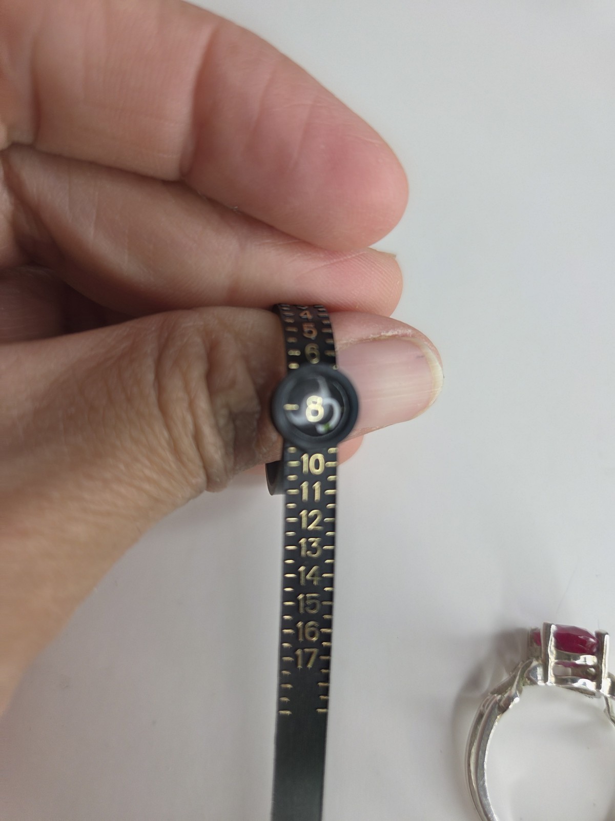 925 Sterling Silver Ring Bug Ruby Stone Red Women… - image 10